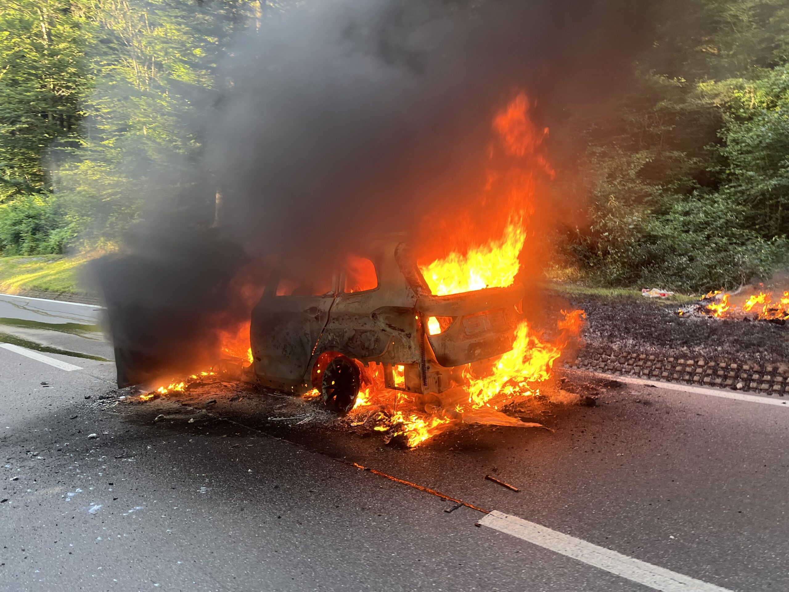 Maienfeld: Auto vollständig ausgebrannt