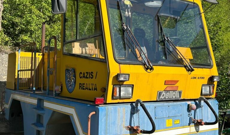 Gemeinde Cazis sucht neuen Besitzer für Schienentraktor „Mathilda“, eine „Zephir LOK 6.130, Baujahr 1997“