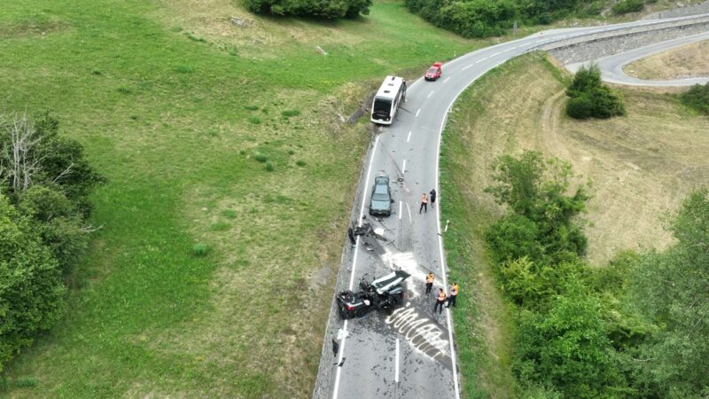 Unfall in Laax: Heftige Kollisionen