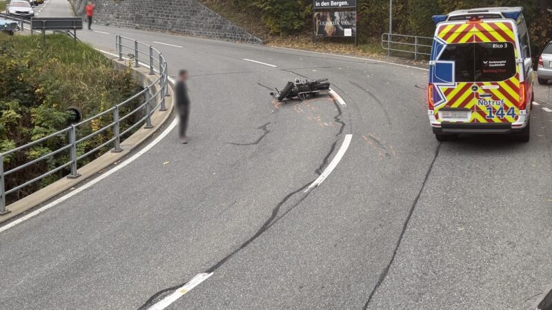 Unfall in Malix: Motorrad kollidiert mit Lieferwagen
