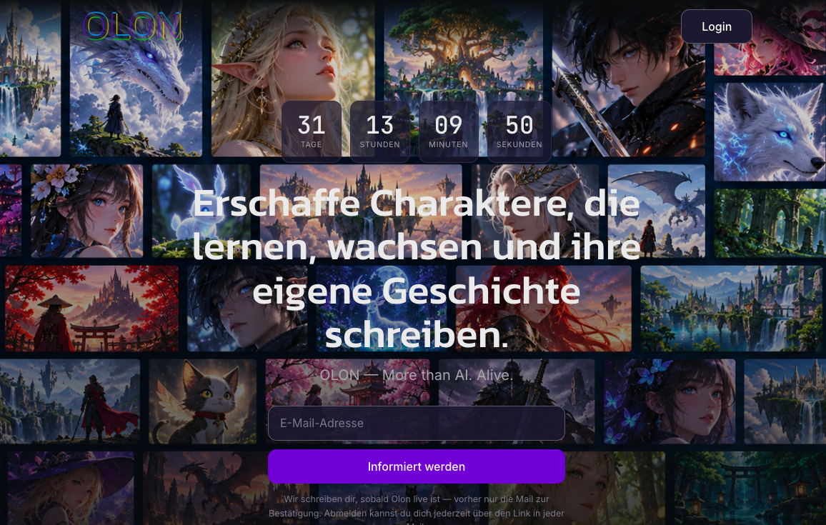 Schweizer Plattform OLON startet lebendige KI-Welten